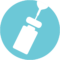 Pictogramme représentant un flacon de médicament sous forme liquide