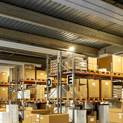 Photographie d’un entrepôt de stockage