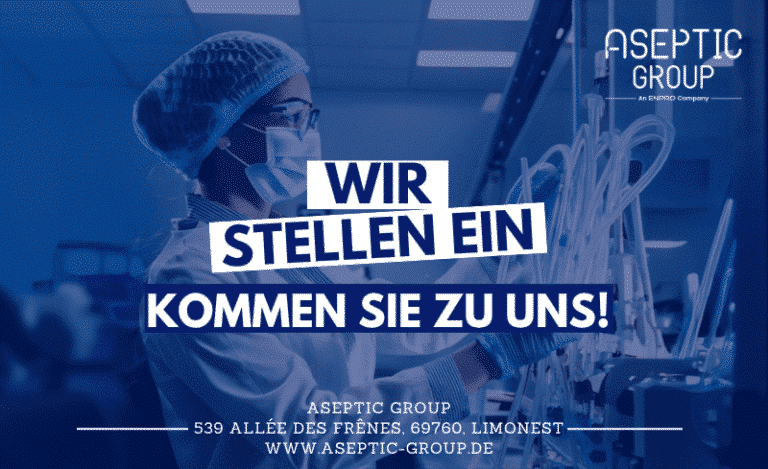 Affiche nous recrutons en langue allemande