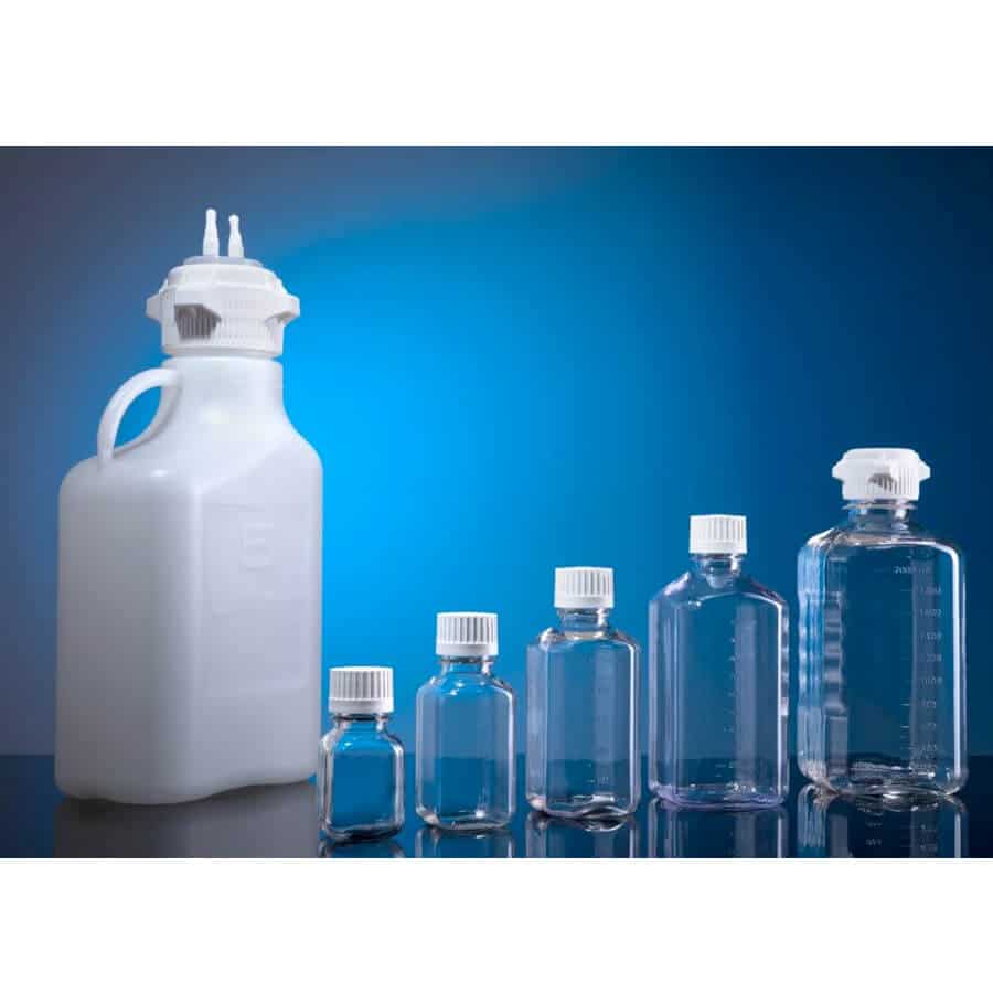 Photos de bonbonnes et bouteilles pour l'industrie biopharmaceutique