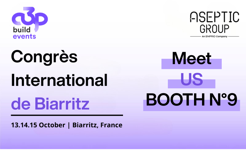 Image to announce aseptic Group's participation in the 2026 A3P Biarritz trade fair.