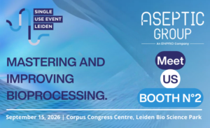 Image to announce Aseptic Group's participation in the Single Use Event 2026 in Leiden.